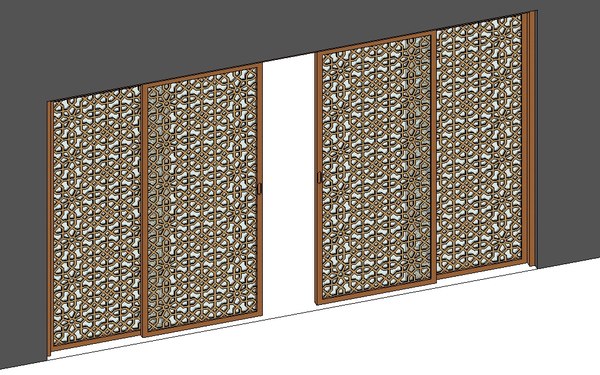 Sliding Gate Rfa Building Revit Family Door sliding rfa