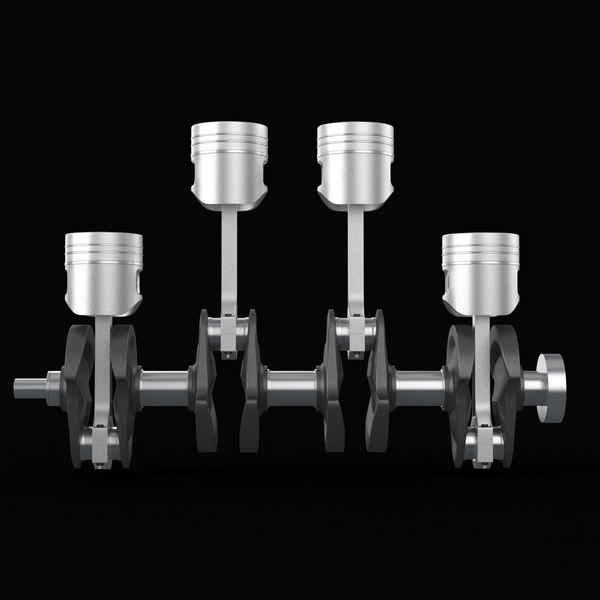 3d Model Crankshaft Animation