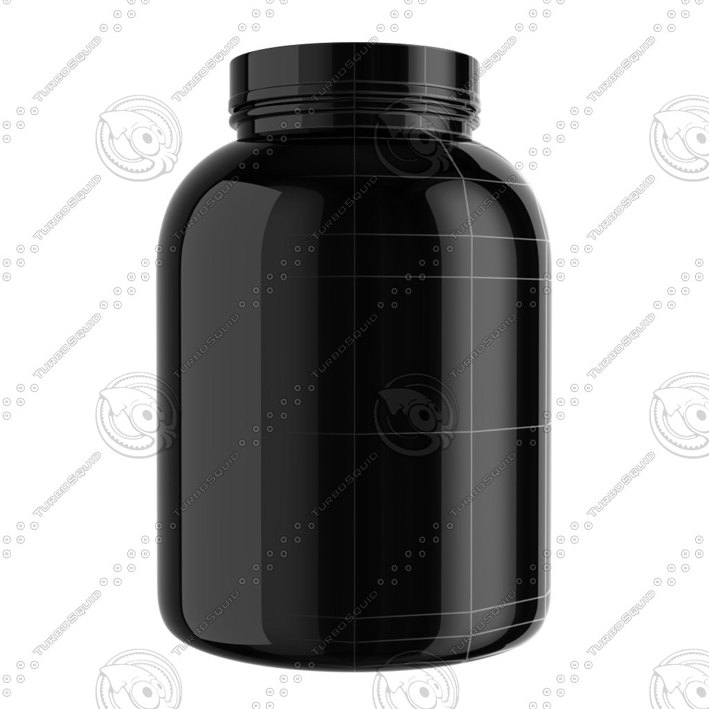 3d model protein bottle