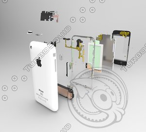 iphone 3g 3d model