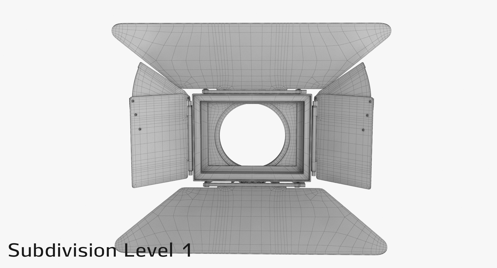 3D camera matte box TurboSquid 1456458