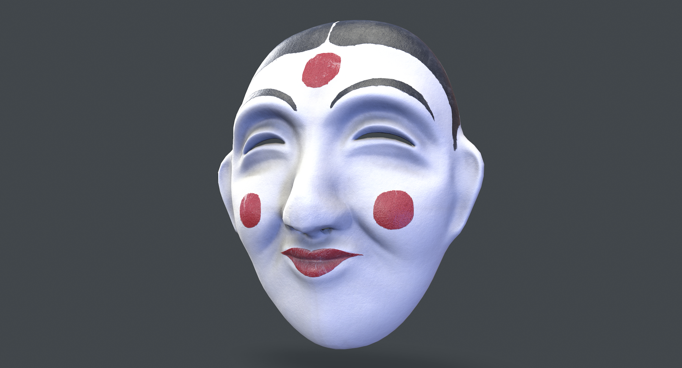 Ready korean traditional mask model TurboSquid 1456485