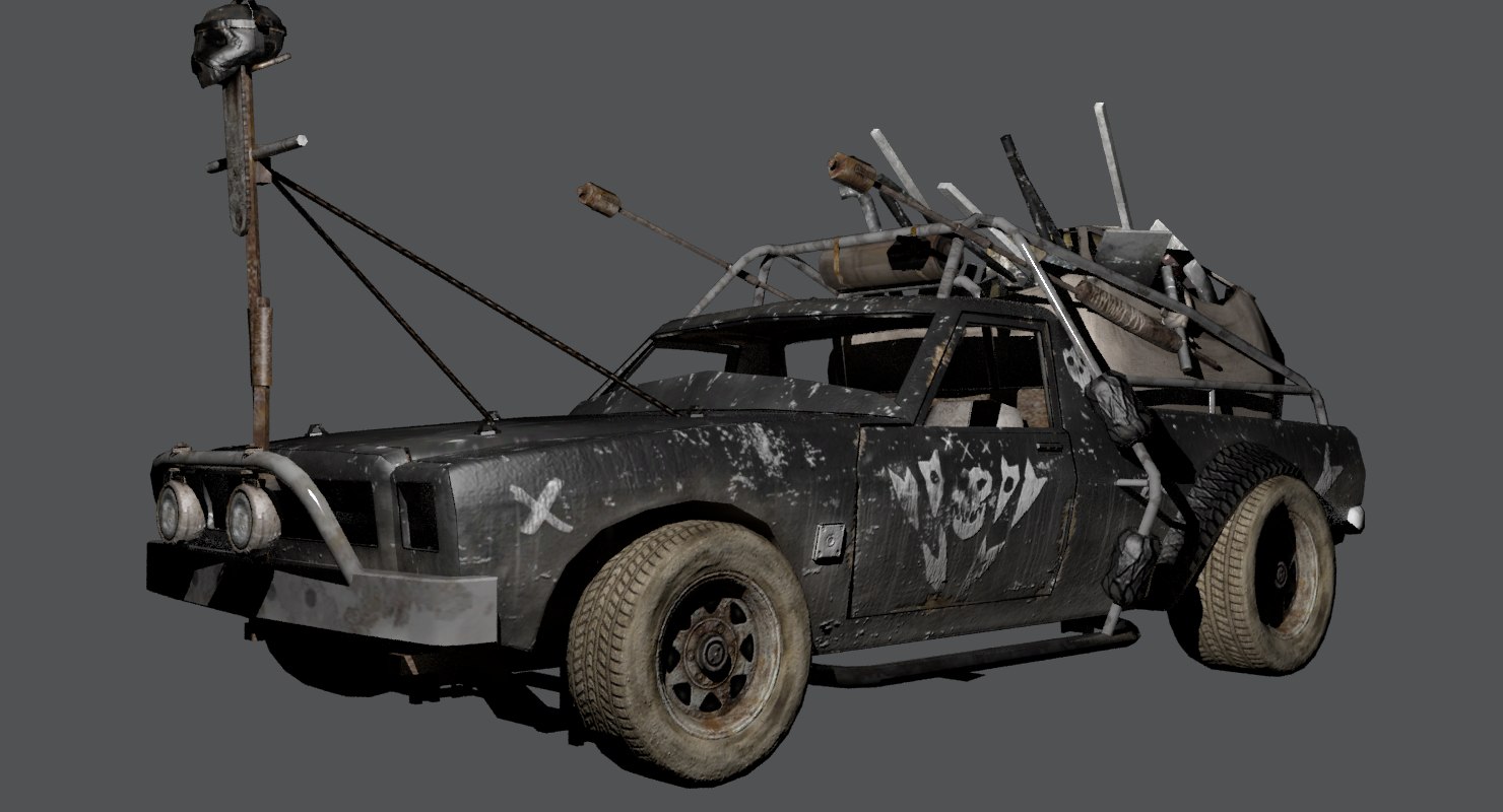 Post-apocalyptic car 3D - TurboSquid 1456498