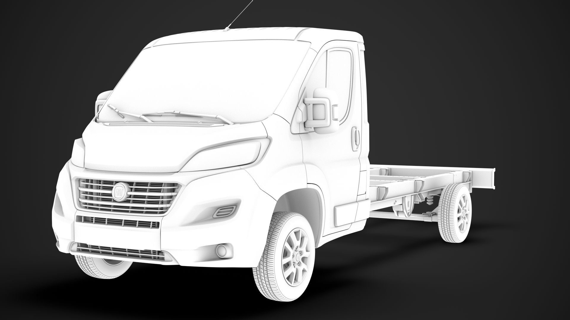 3d Model Fiat Ducato Chassis Truck Turbosquid 1456504