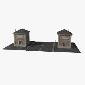 3D model french buildings