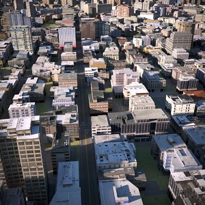 3D city cityscape