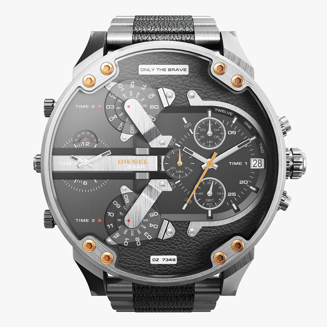 Realistic wrist watch diesel model - TurboSquid 1456914