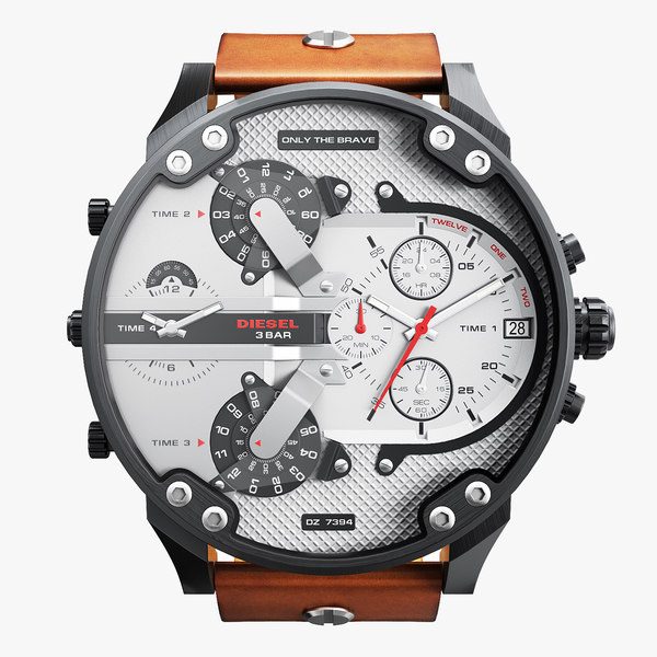 realistic wrist watch diesel 3D