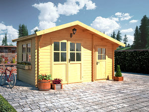 wood house 3D