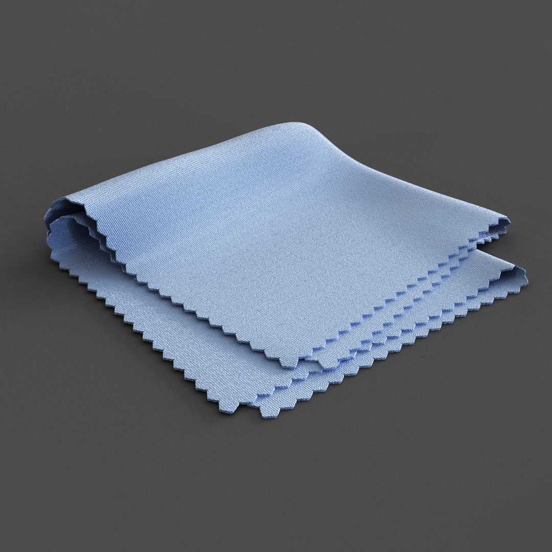3D camera lens cleaning cloth TurboSquid 1456775