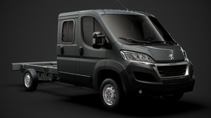 peugeot boxer manager chassis 3D model