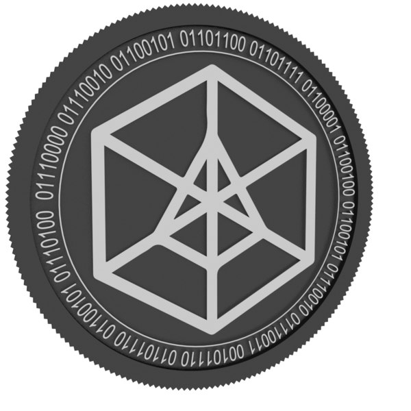 arcblock black coin 3D model