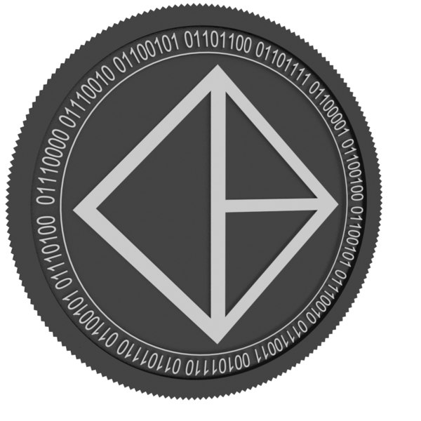 bitcapitalvendor black coin 3D model