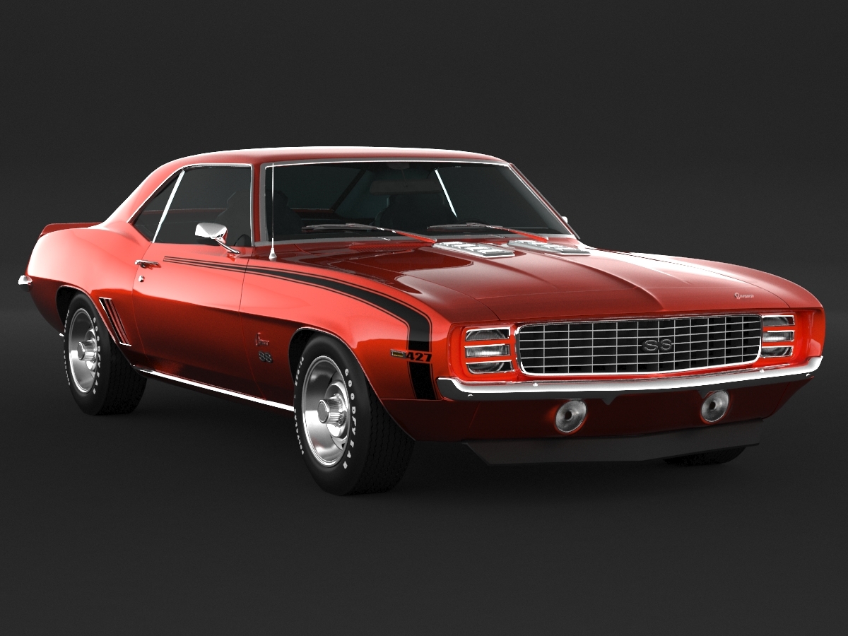 3d 1969 Camaro Ss Model - Turbosquid 1186070