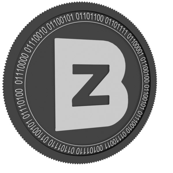 bit z token black 3D model