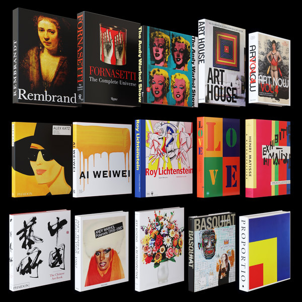 Art books coffee tables model TurboSquid 1457374