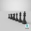 chess pieces 3D model