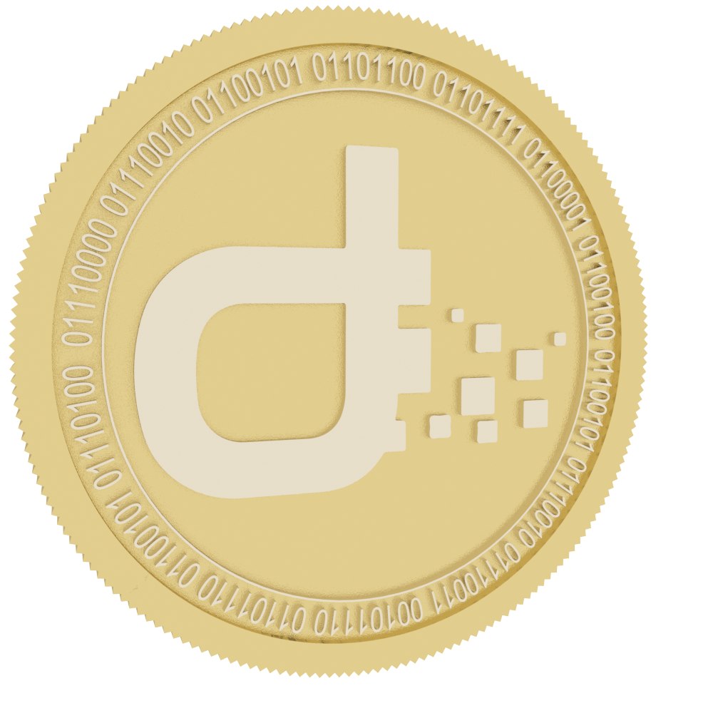 Daps token gold coin 3D model - TurboSquid 1457729