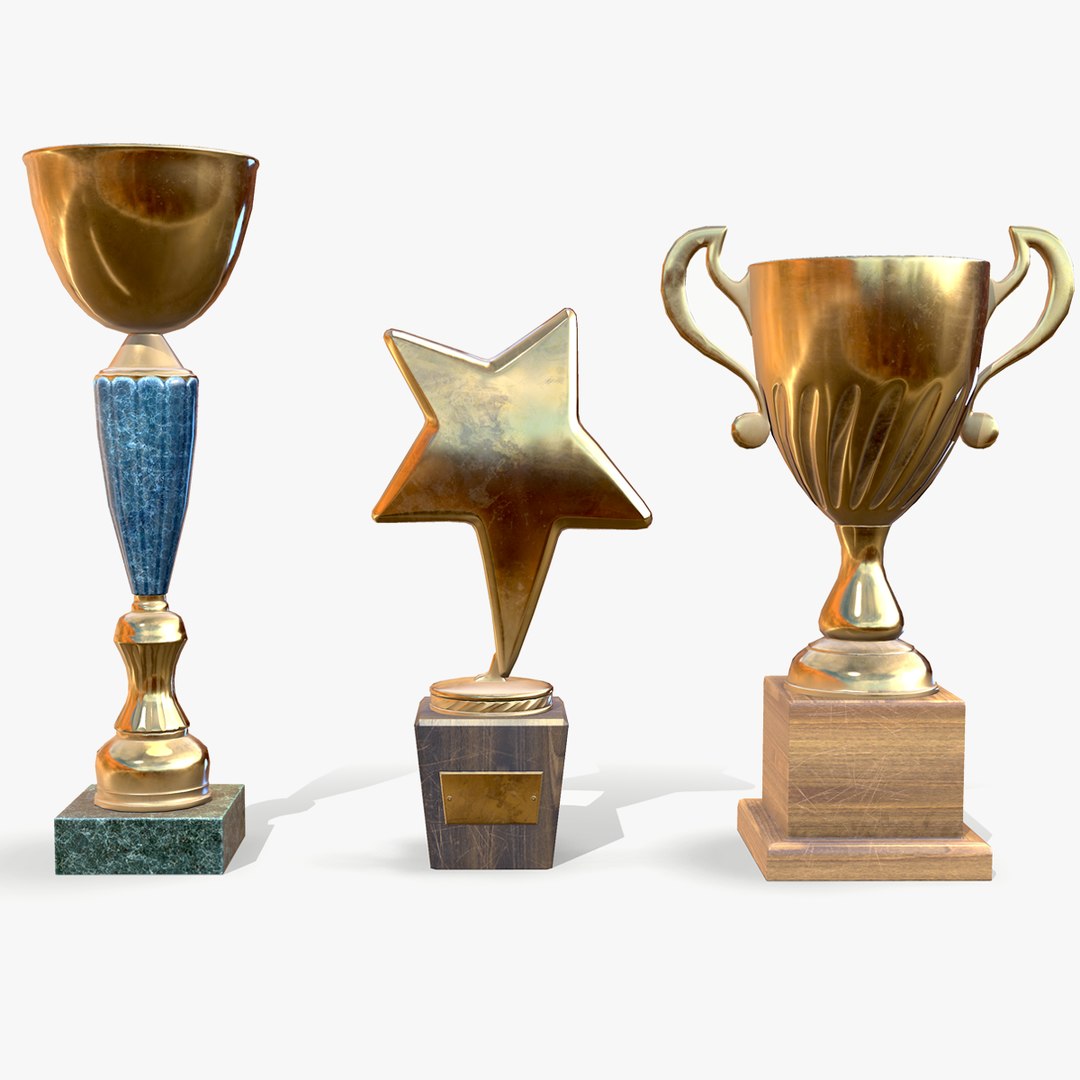 3D trophy cups model - TurboSquid 1457770