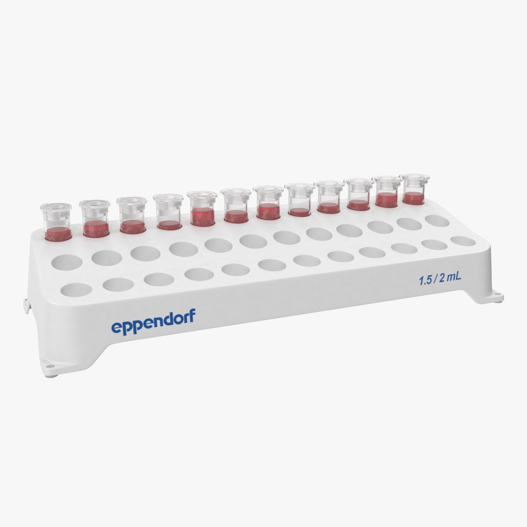 Modello 3D Rack per tubi Eppendorf 1,5 ml 2,0 ml TurboSquid 1457768