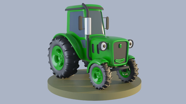 Cartoon S Toy Tractor 3d Model Turbosquid 1457813