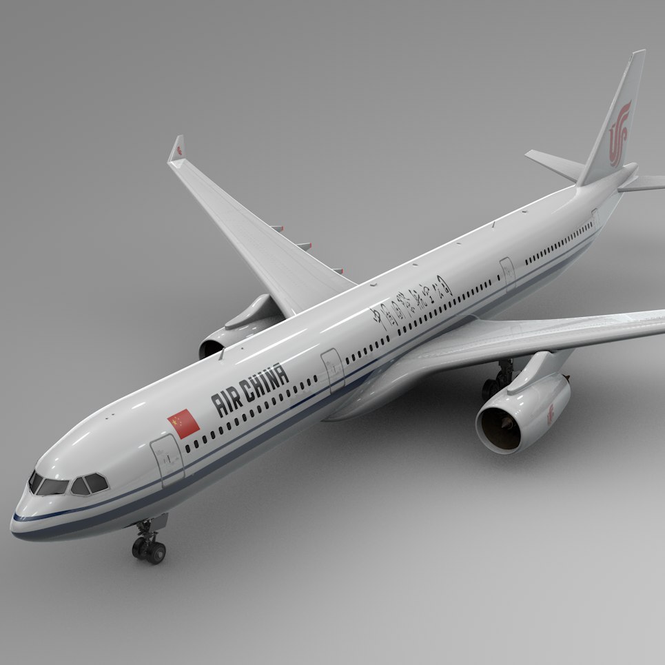 Airbus a330-300 air china 3D model - TurboSquid 1458065