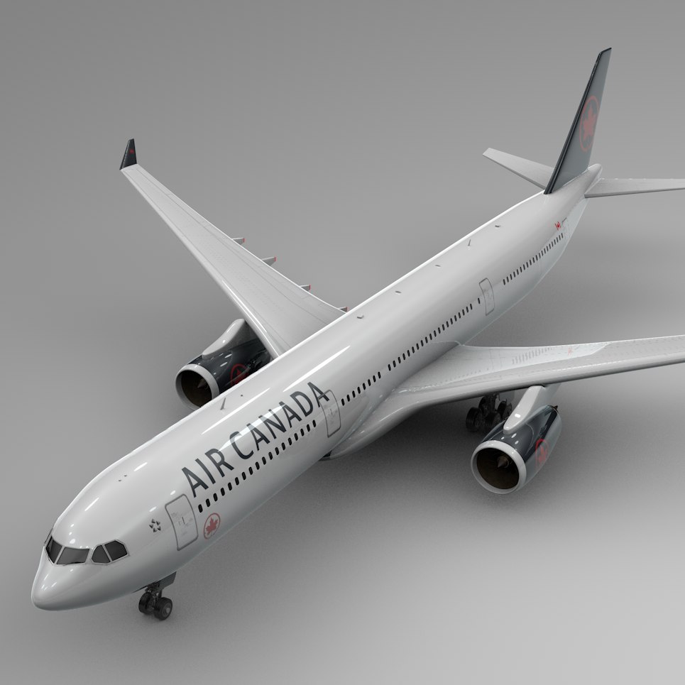Airbus a330-300 air canada 3D model - TurboSquid 1458061