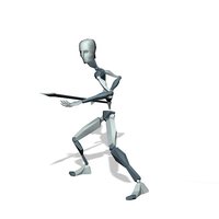 Soldier spear fighting skill