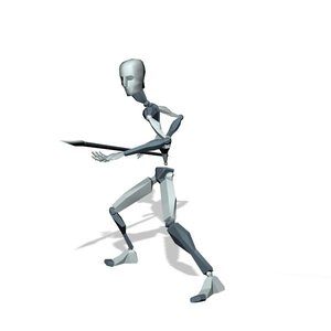 Soldier spear fighting skill