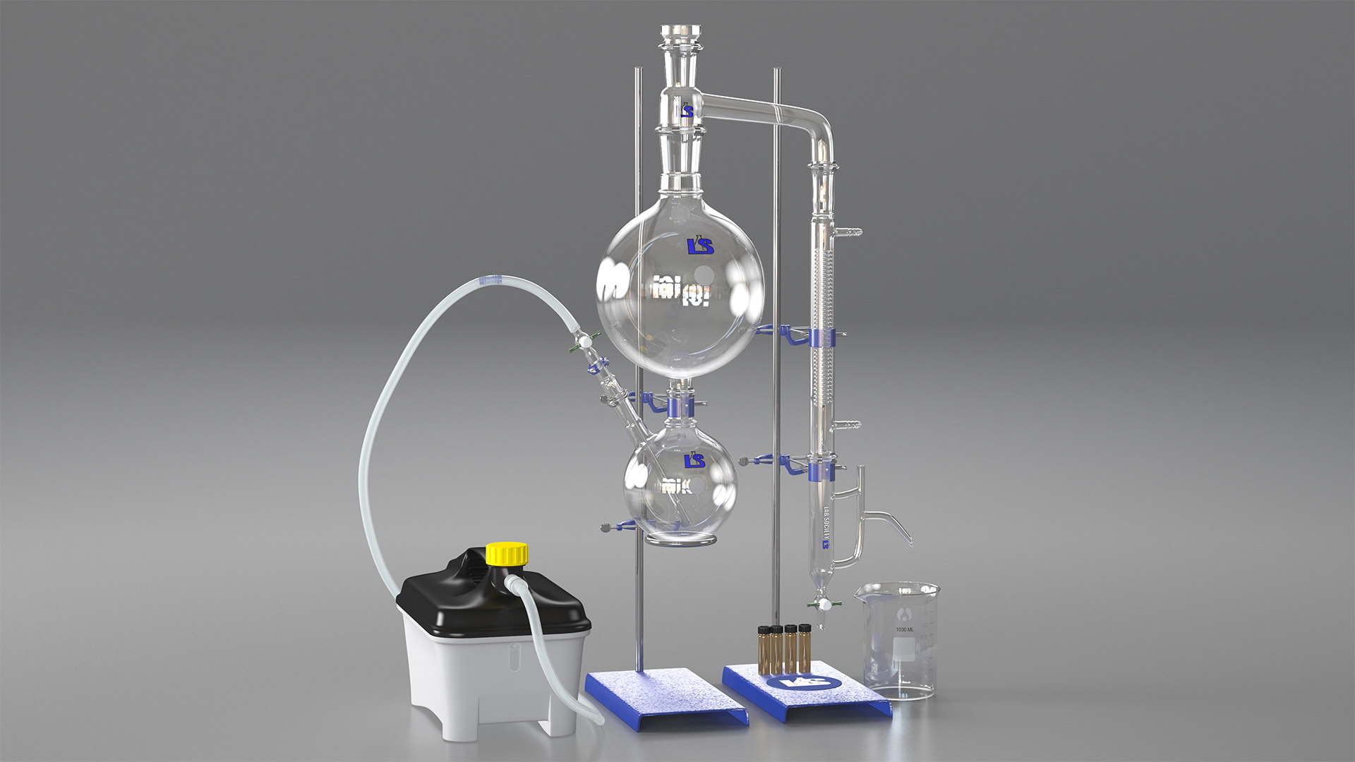 Terpene distillation laboratory set model TurboSquid 1458582