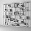 bookcase loft book 3D model