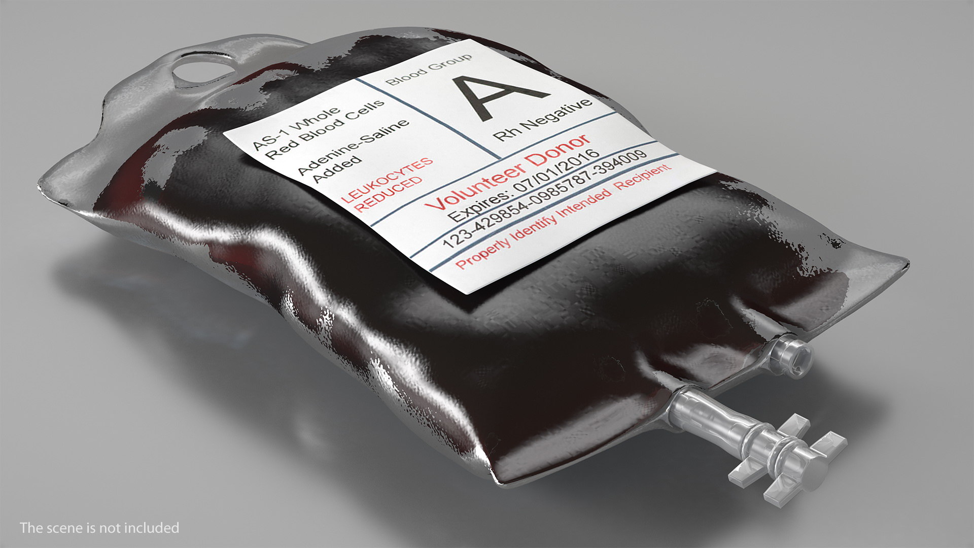 Iv blood bag 3D model TurboSquid 1458130