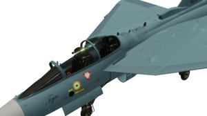 hal tejas fighter navy 3D model
