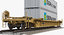 3D big railcars car rail model