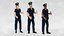 police cops policeman characters rigged model