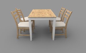 lerhamn ikea furniture 3D model