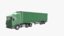 3D model truck trailer
