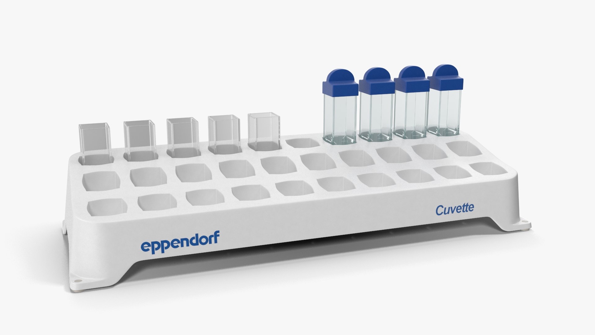 3D model eppendorf tube rack cuvette TurboSquid 1458475