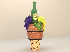 3D wine cover model