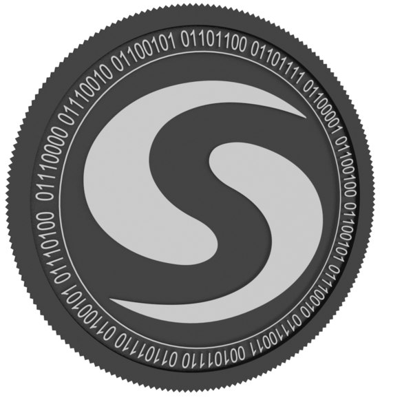 syscoin black coin 3D