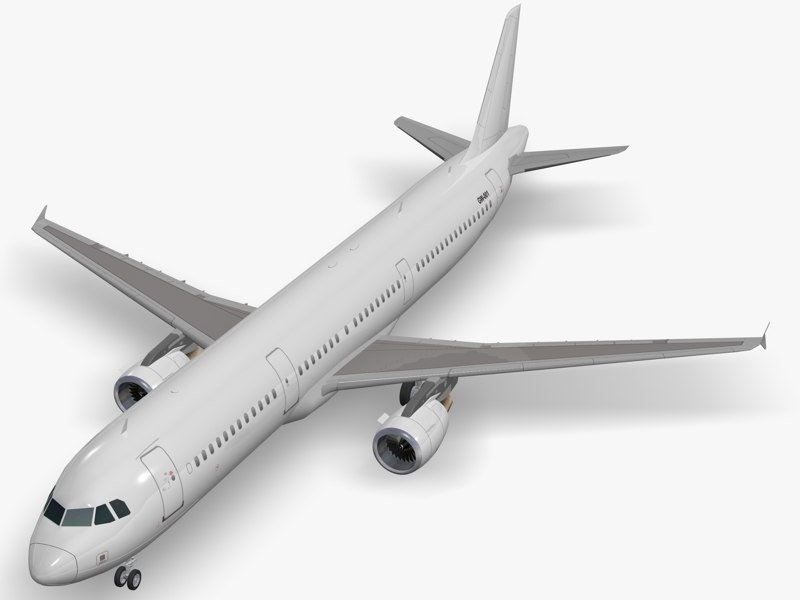 Airbus a321 3D model - TurboSquid 1441338