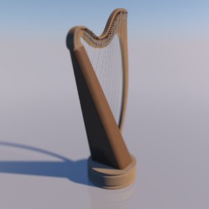 3D classical harp