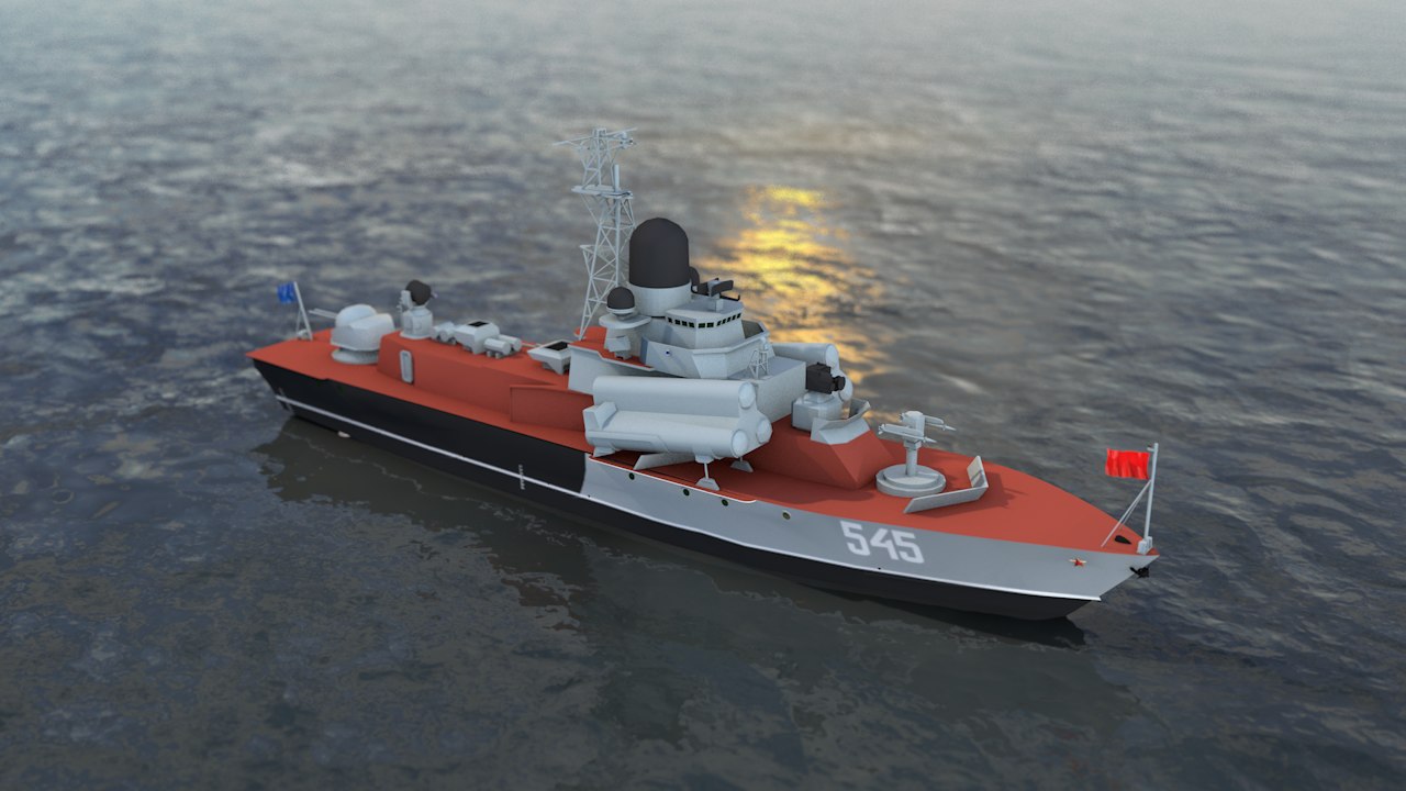 Nanuchka class corvette 3D model TurboSquid 1458795