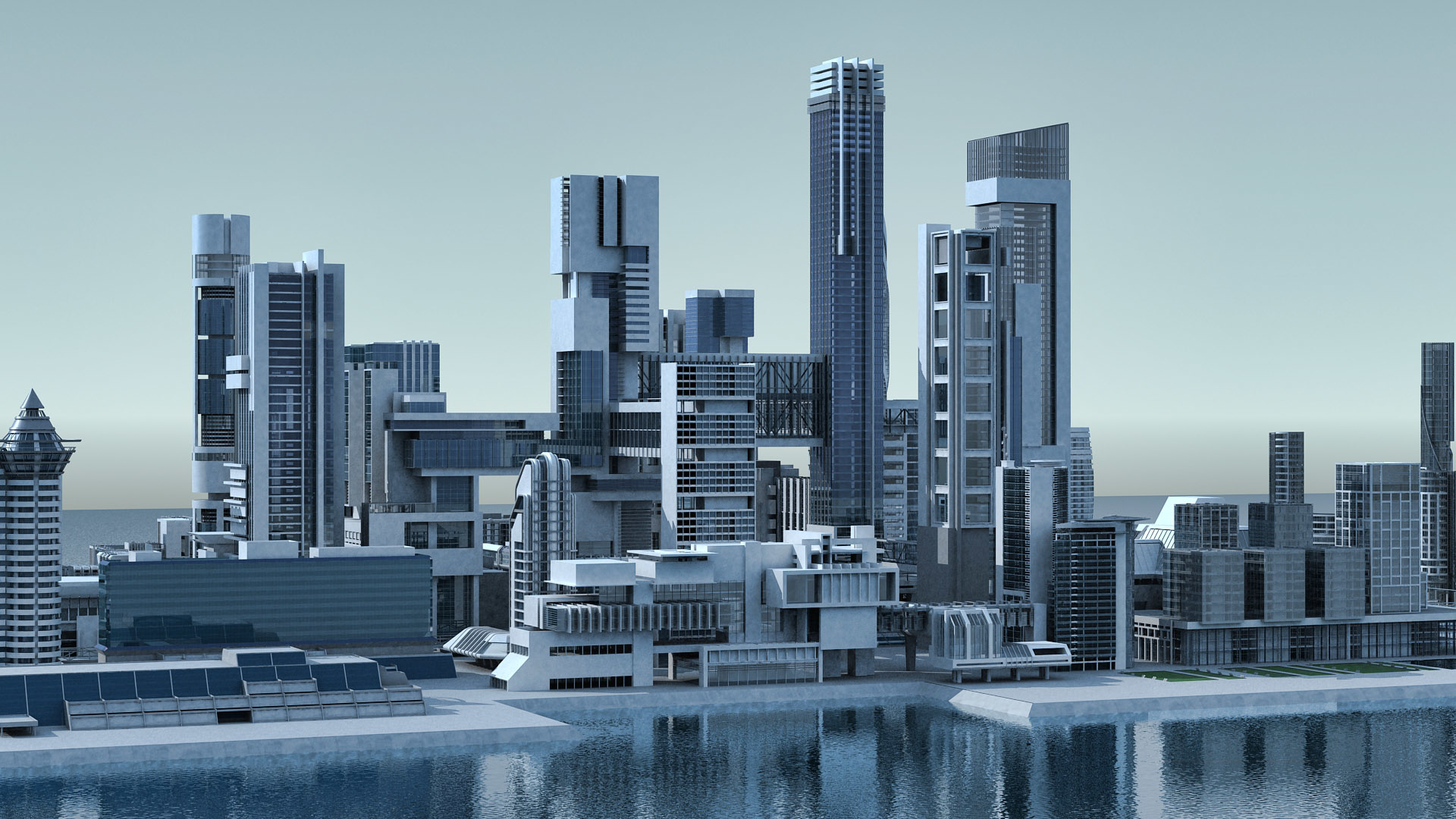 未来城市043d模型