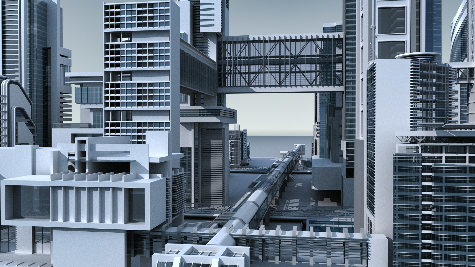 未来城市043d模型