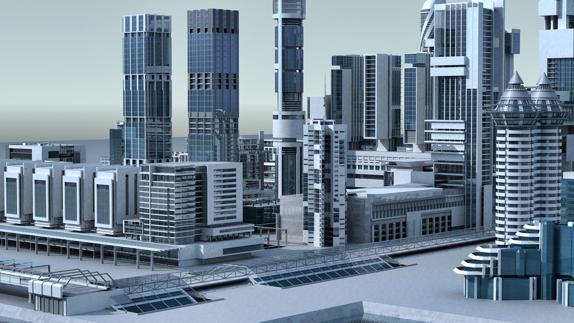 未来城市043d模型