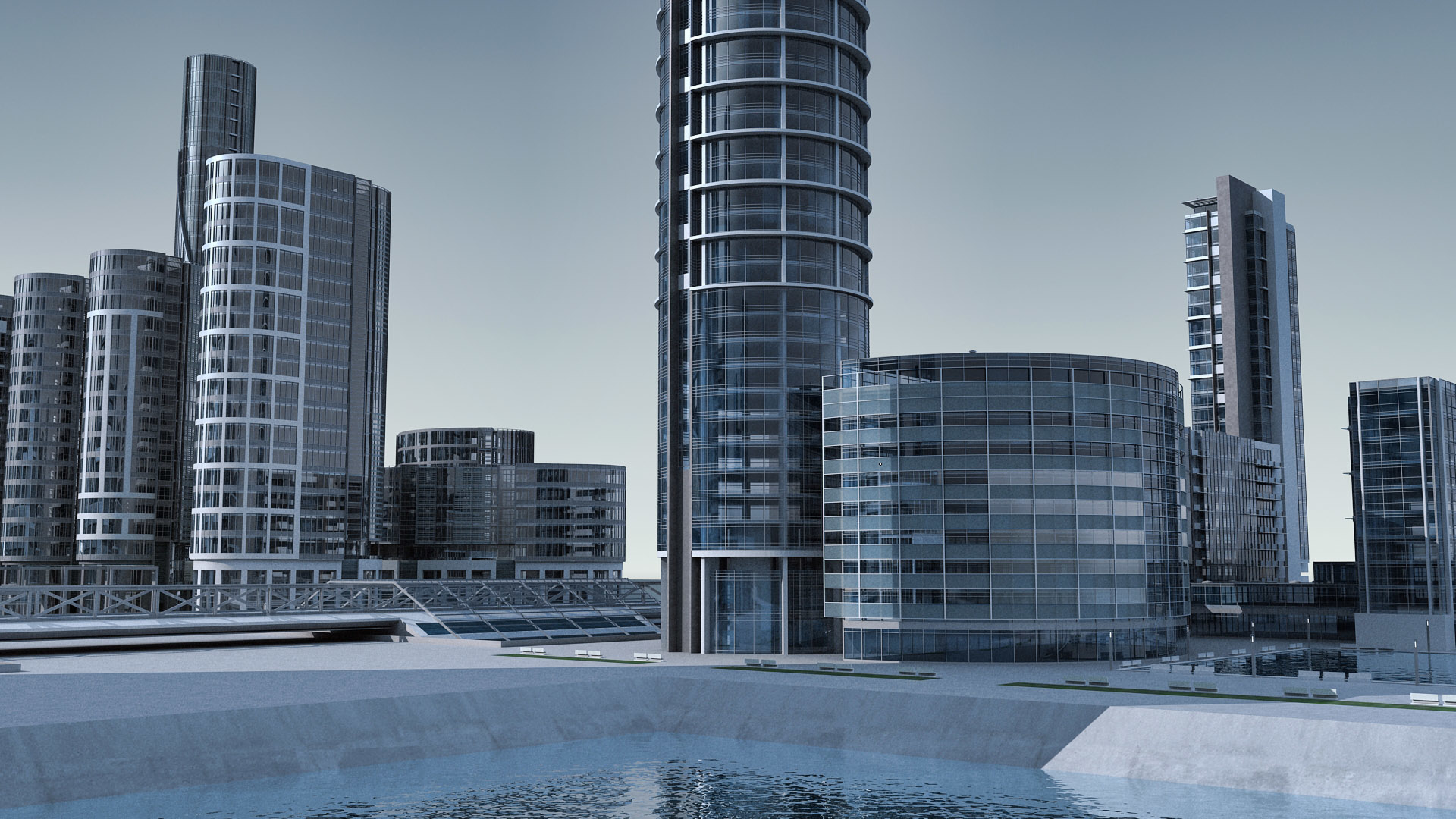 未来城市043d模型