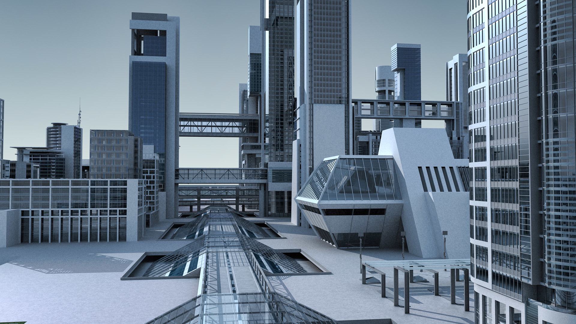 未来城市043d模型