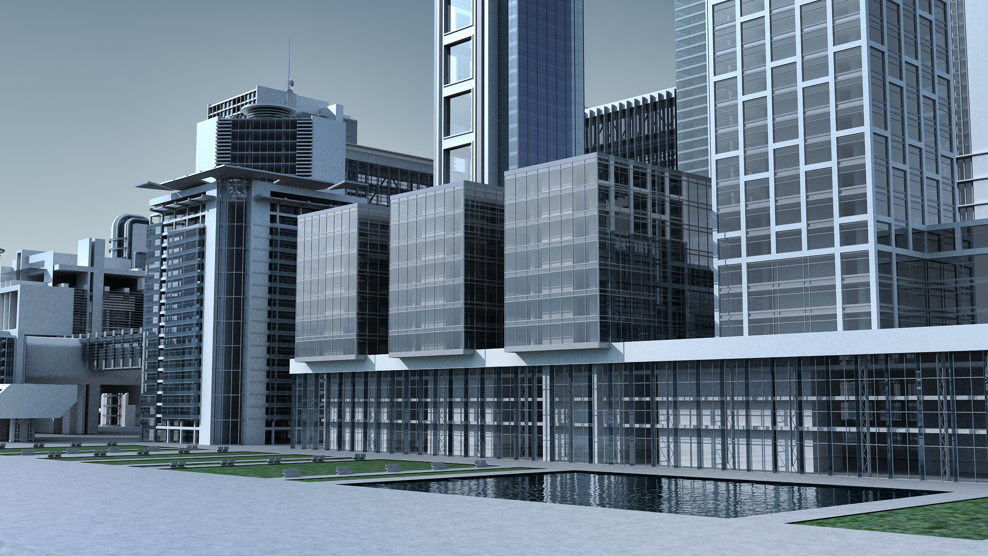 未来城市043d模型