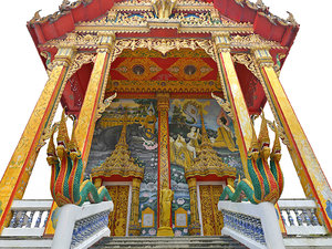 3D model thailand temple ultra hd